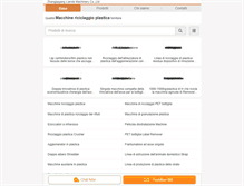 Tablet Screenshot of italian.plastic-recyclingmachines.com